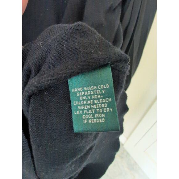 Lauren by Ralph Lauren Pleated Balloon Sleeves Sweater size M - Picture 3 of 4